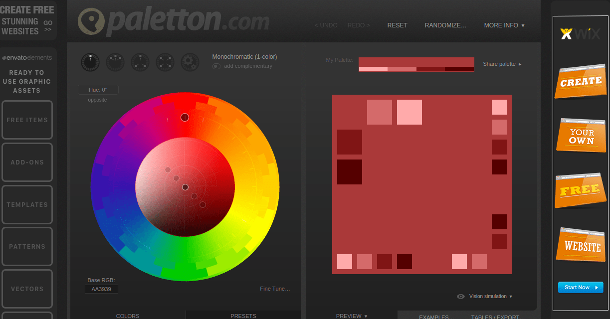 Palleton - A color scheme designer tool