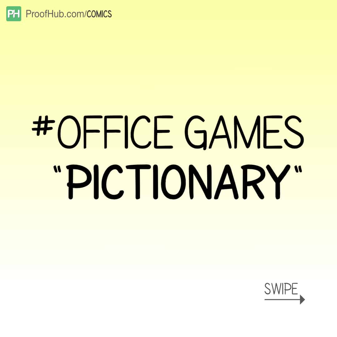 office game pictionary comic strip