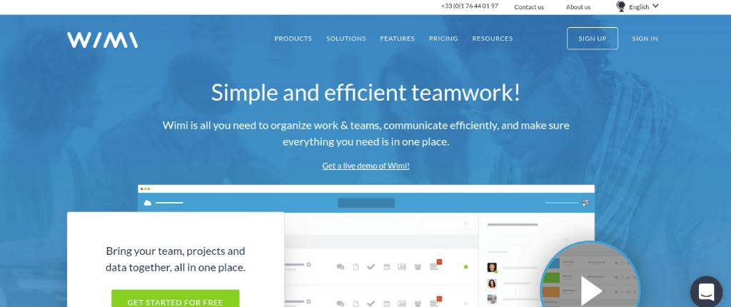 Wimi: best team management tool