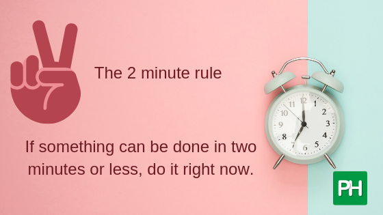 The two-minute rule to beat procrastination