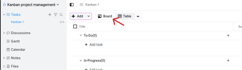 See Table View by default