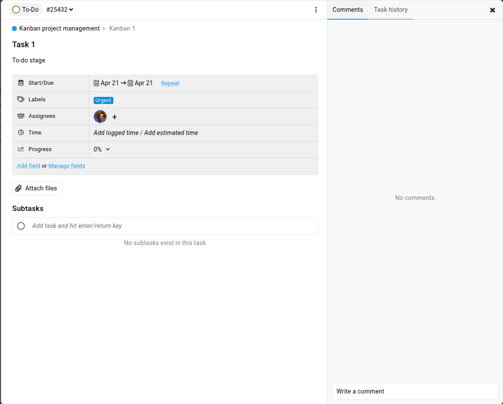 View and update tasks easily