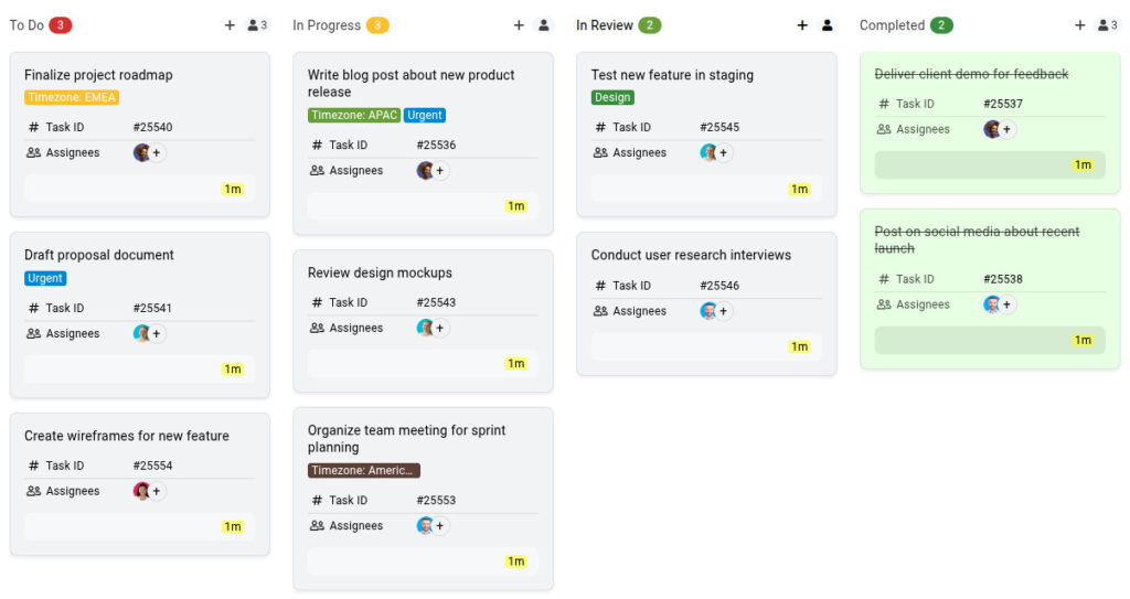 A Kanban board for remote teams
