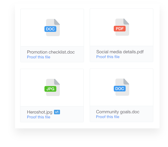 ProofHub’s file management software