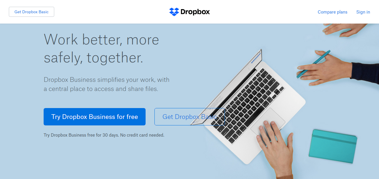Dropbox as File storage apps