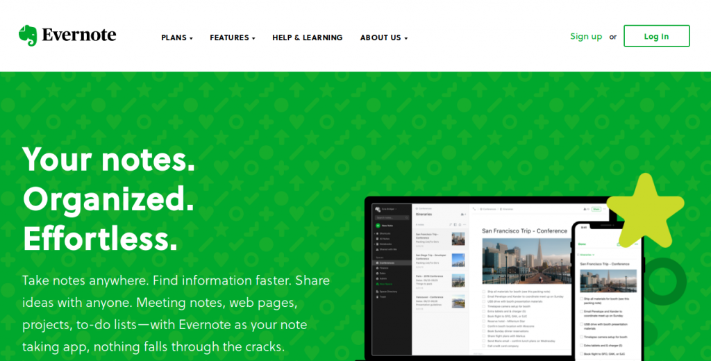evernote as project management tool