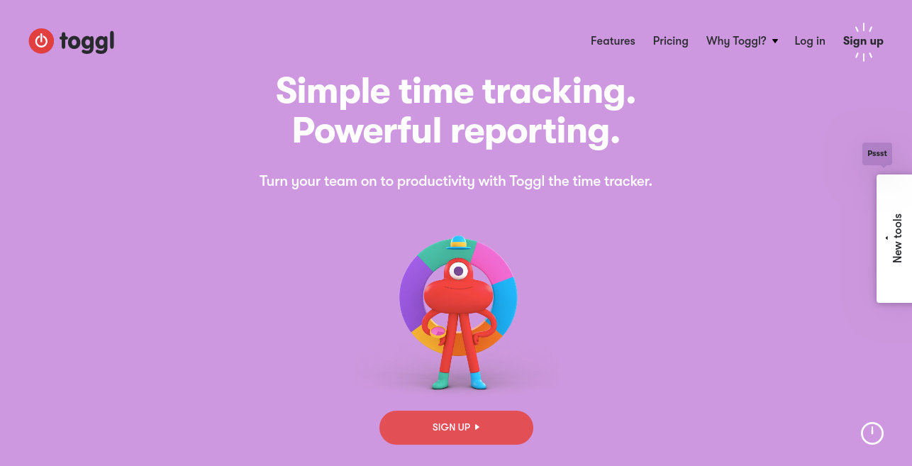 Tooggl as best time tracking tool for productivity