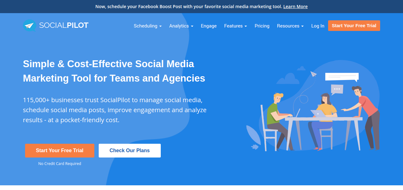 SocialPilot tool for the Social Media Manager