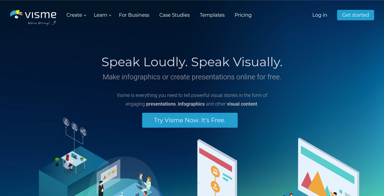 Visme productivity tool for marketing team