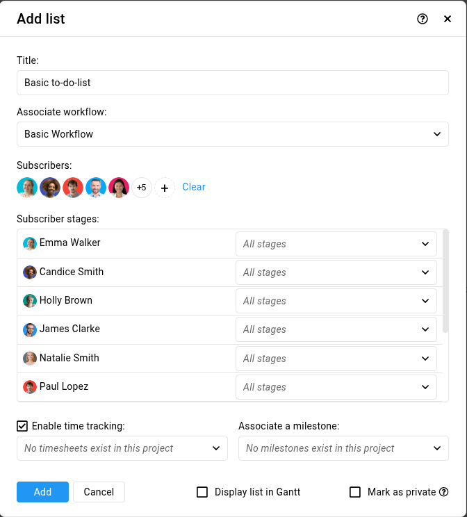 Add the following details in the following window