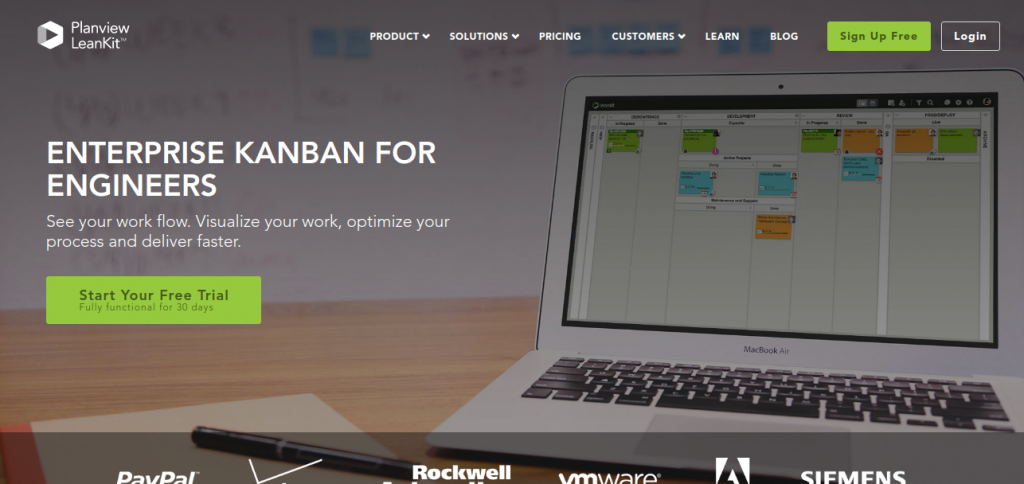 Kanban app for project management - Leankit