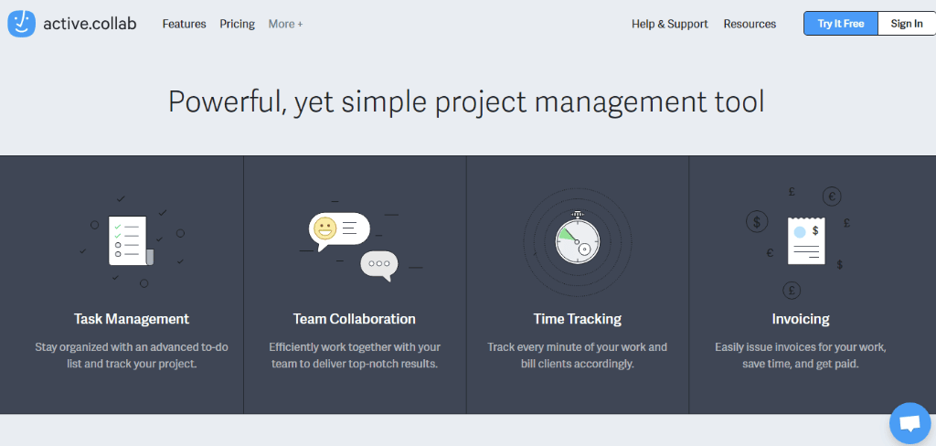 Activecollab project management software screenshot of Kanban board