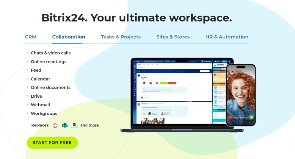 Bitrix24 - online workspace for your business