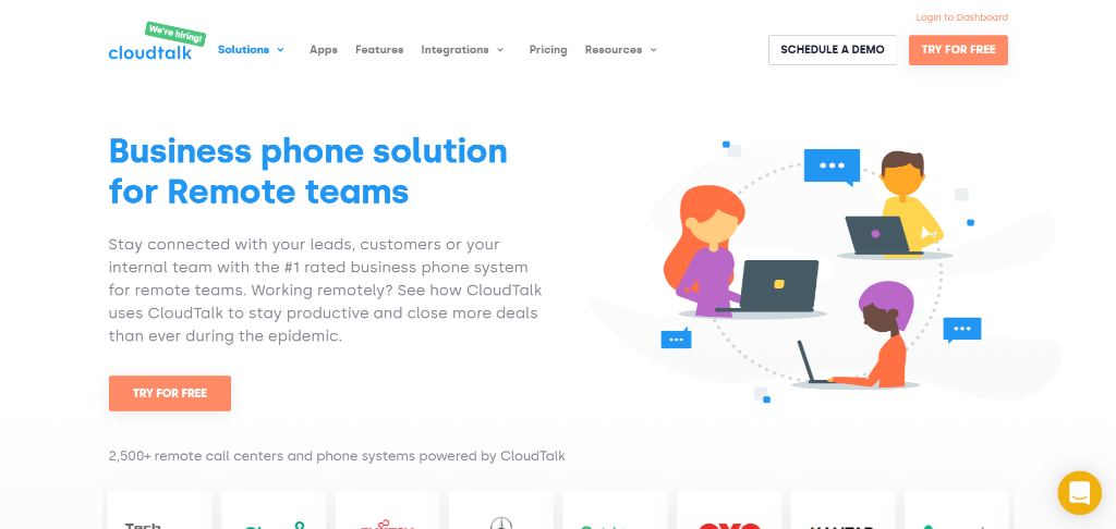 CloudTalk: cloud-based call center software for remote team