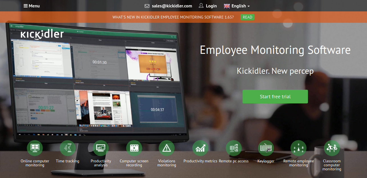  Kickidler: remote employee monitoring software