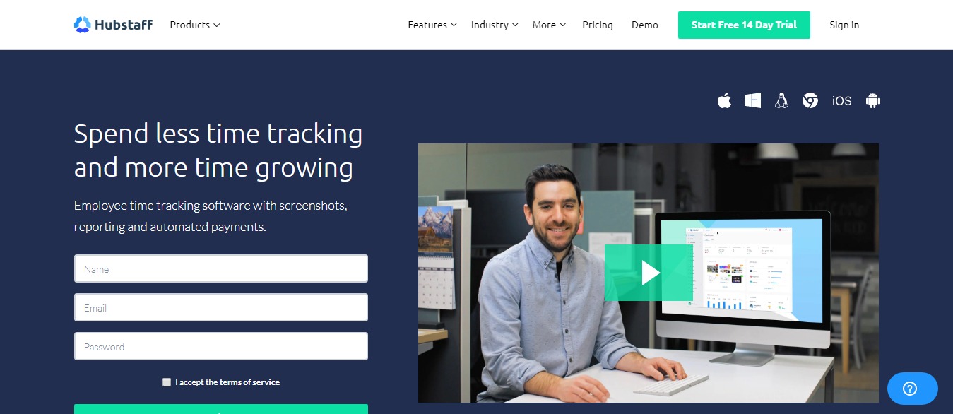 Hubstaff: remote employee time tracking software