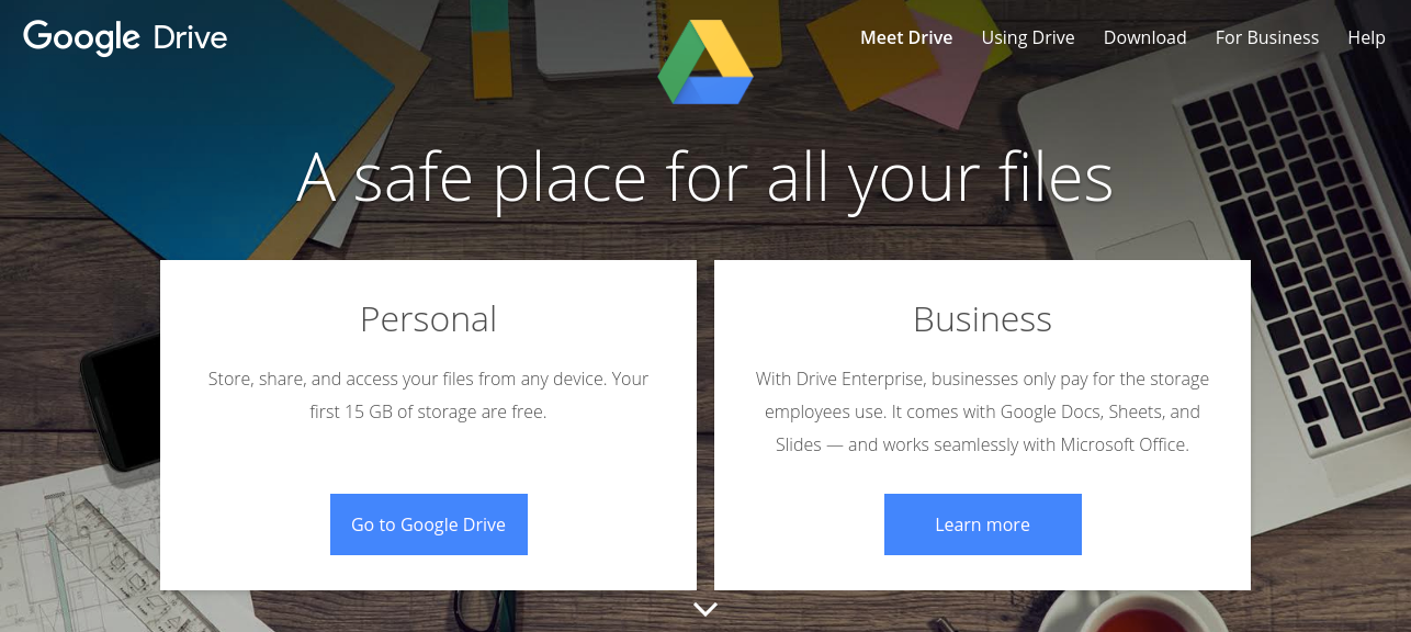 Google Drive as work from home tools