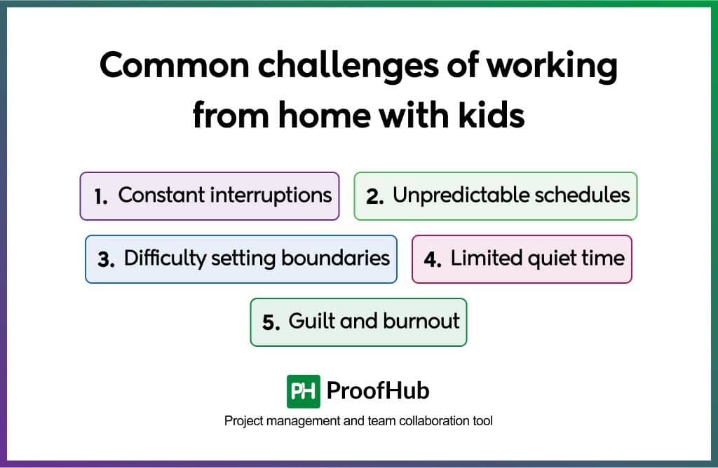 Challenges of working from home with kids