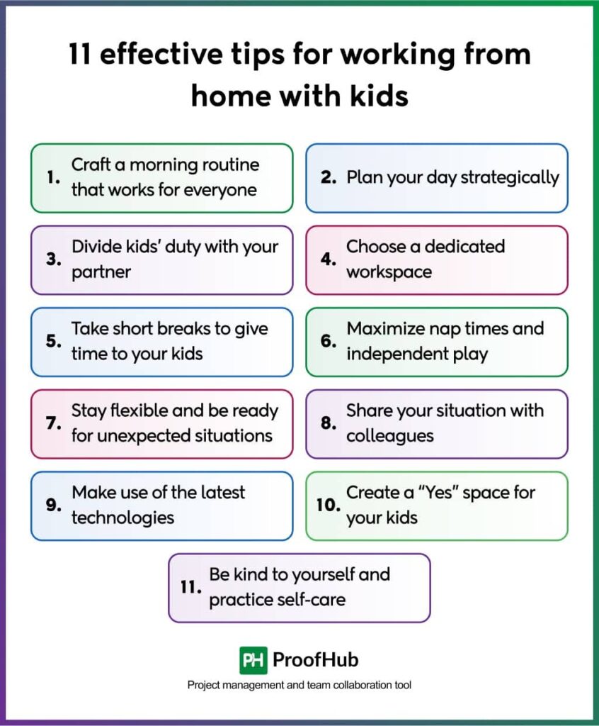 Tips for working from home with kids