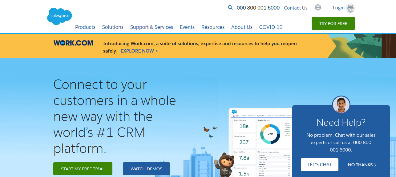 Salesforce (Custom Relationship Management) as Saas application