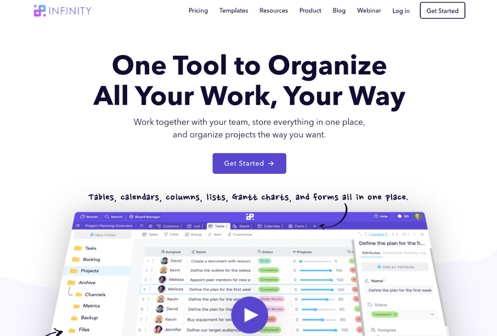 Infinity as a JIRA alternative