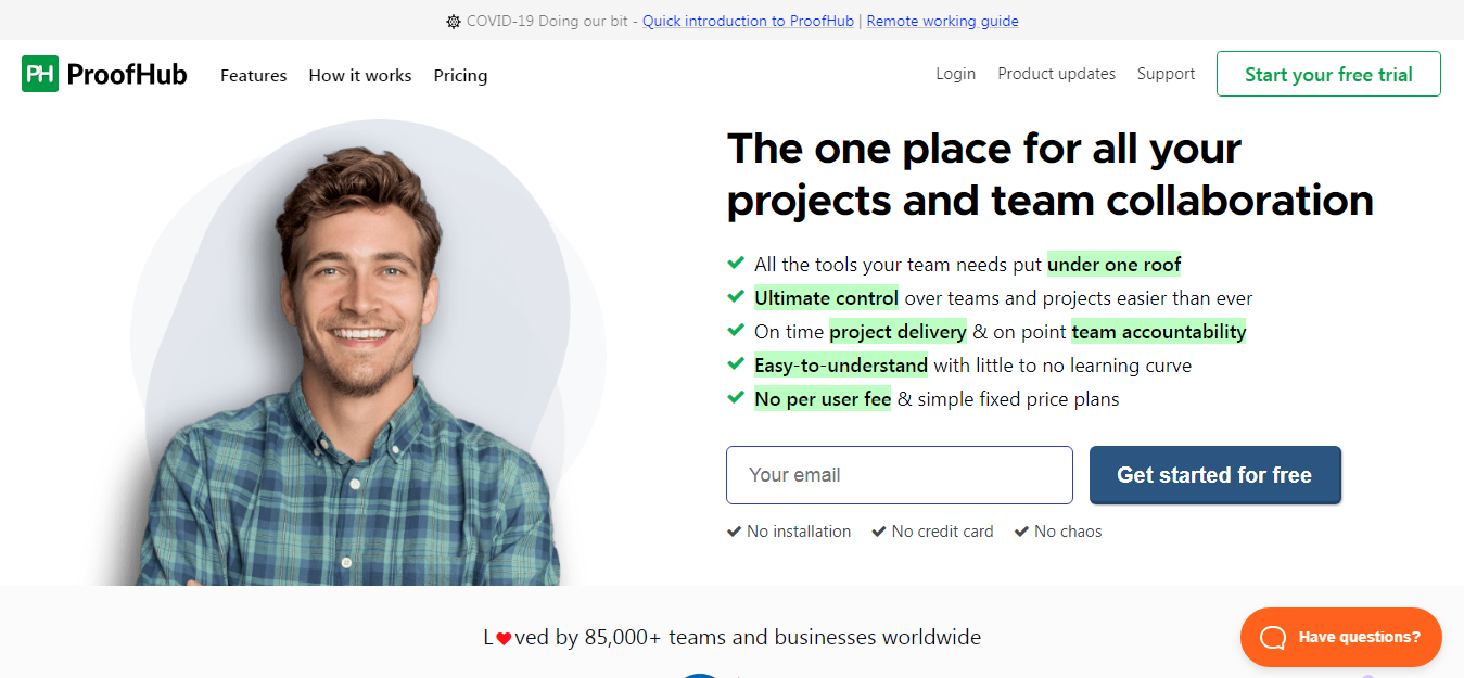 ProofHub project management marketing tool