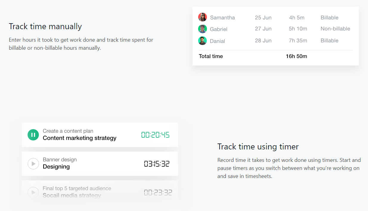 time tracking