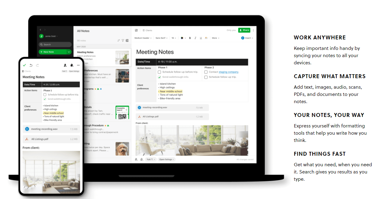 evernote brainstorming tool