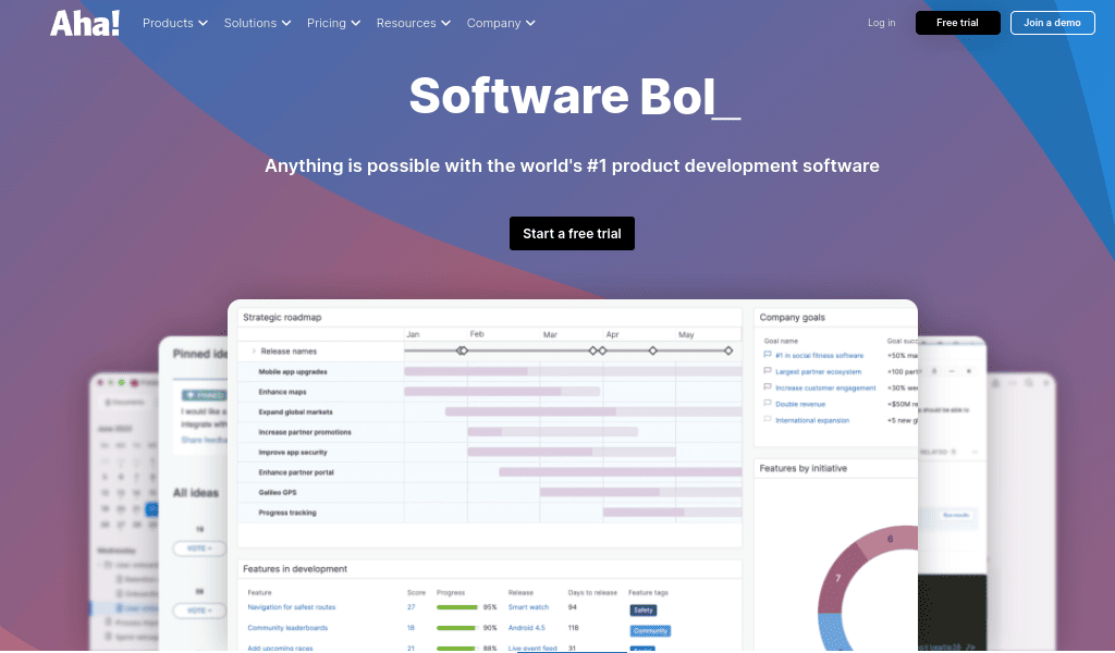 Aha.io as leading product development tool