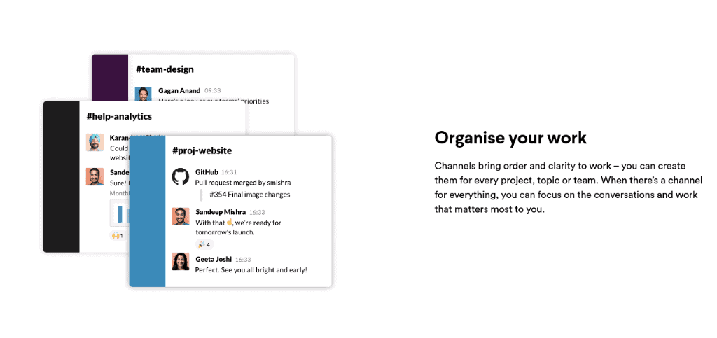 Slack channels