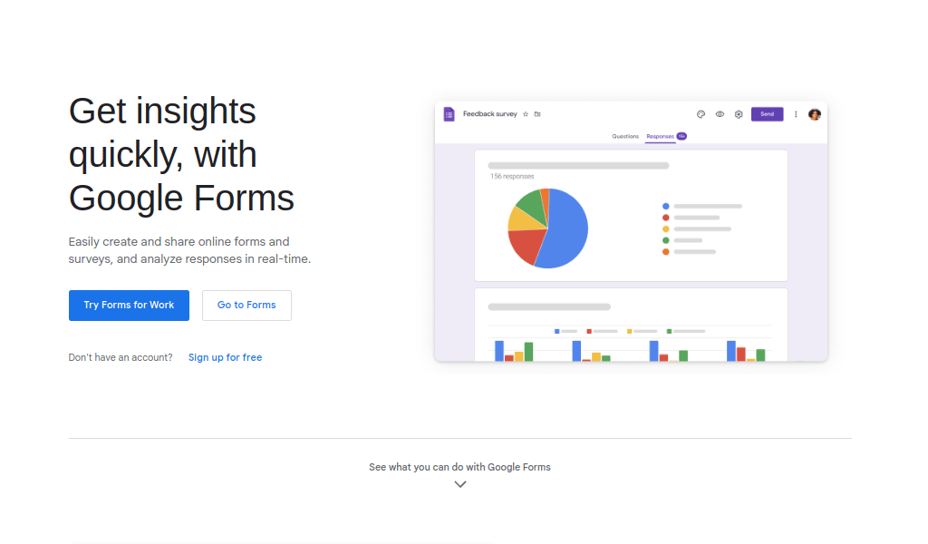 Google Forms as best tools for product management