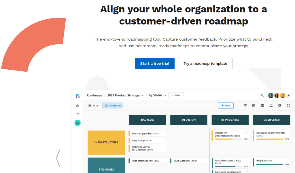 Roadmunk is a cloud-based Product management platform