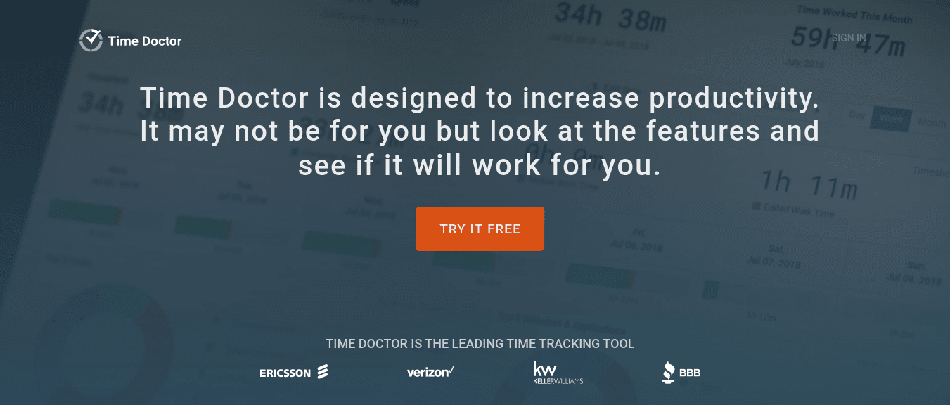 TimeDoctor marketing project management tool