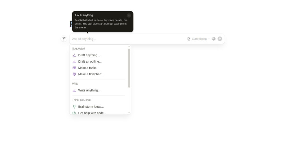 Notion AI in Pages