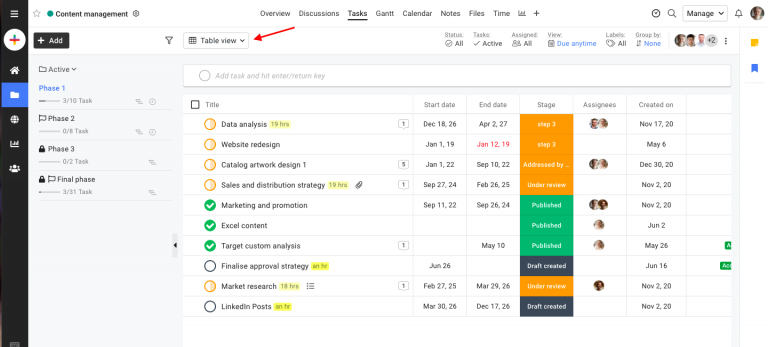 ProofHub Custom Fields