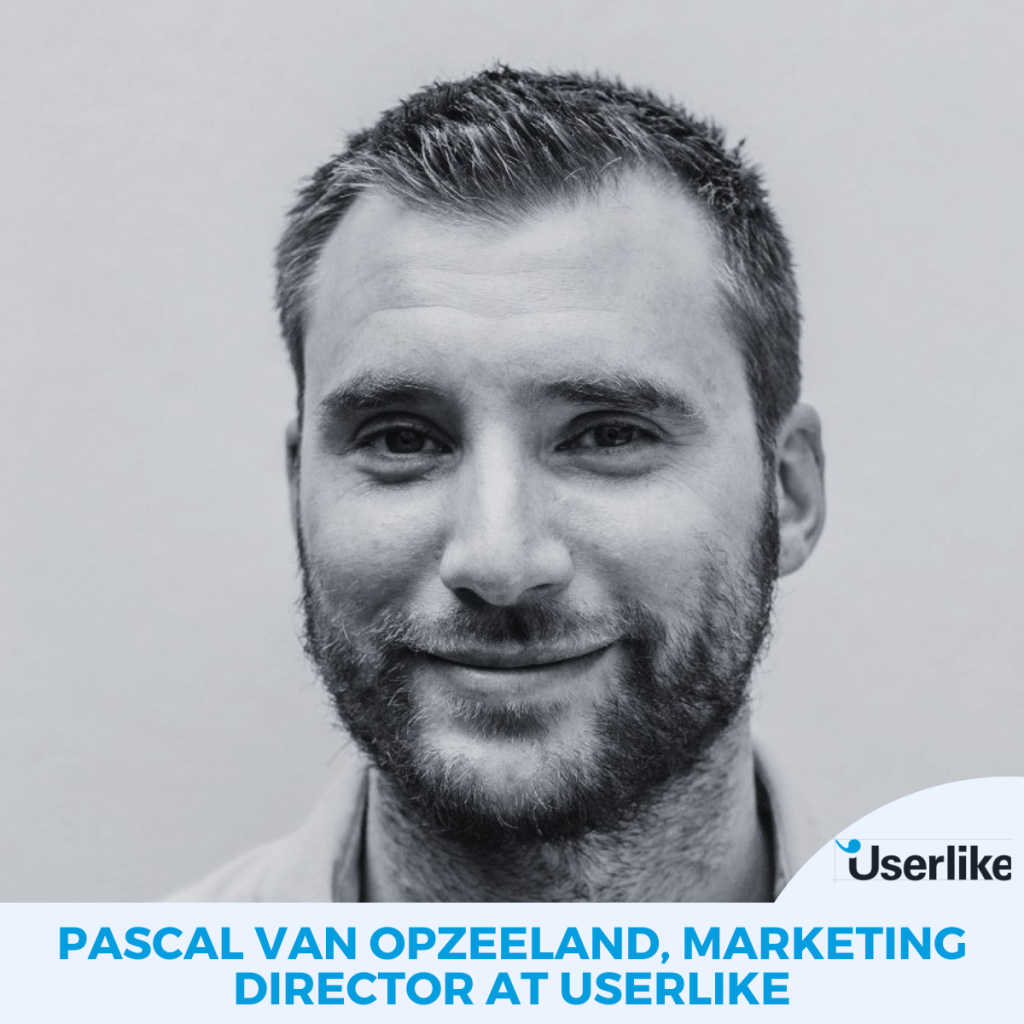 Pascal Van Opzeeland, Marketing Director at Userlike