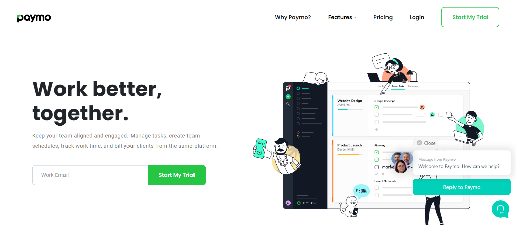 Paymo as project management software