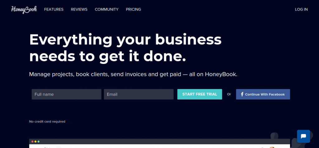 Honeybook best business management software