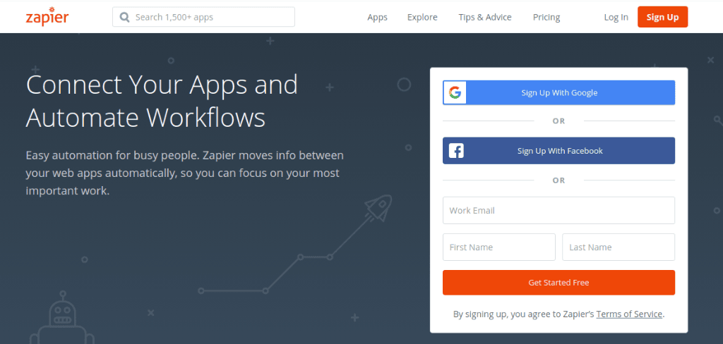 Zapier - workflow automation tool