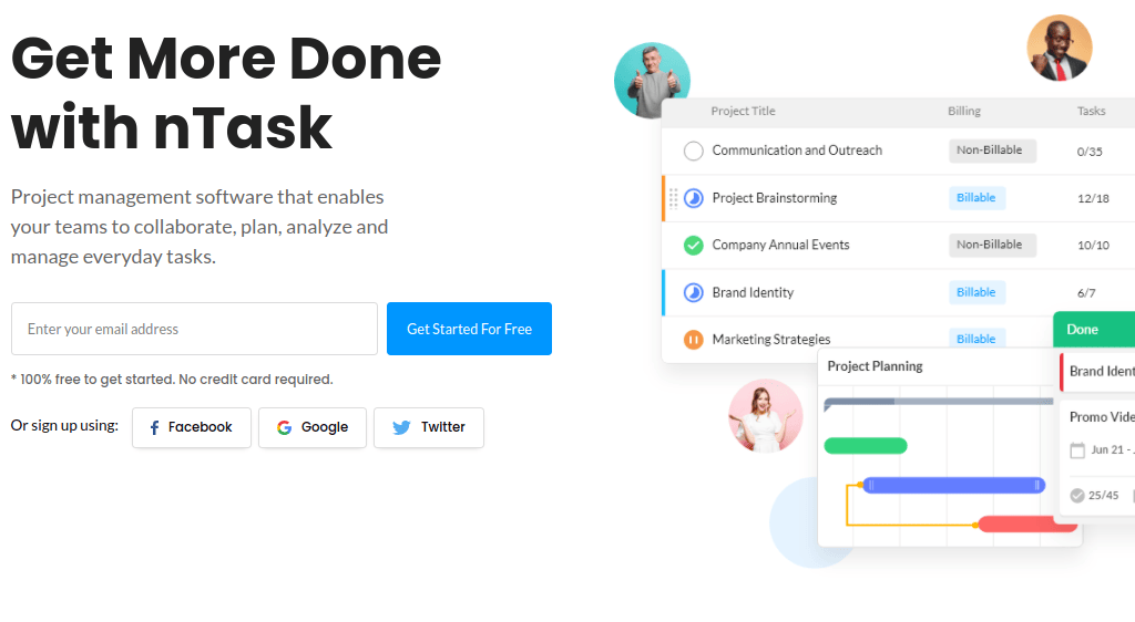 ntask as business management software