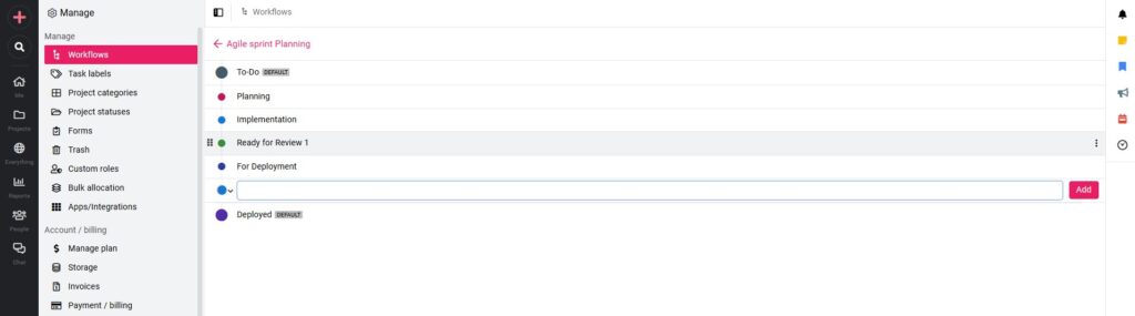 Can I customize workflows for different types of projects in ProofHub_