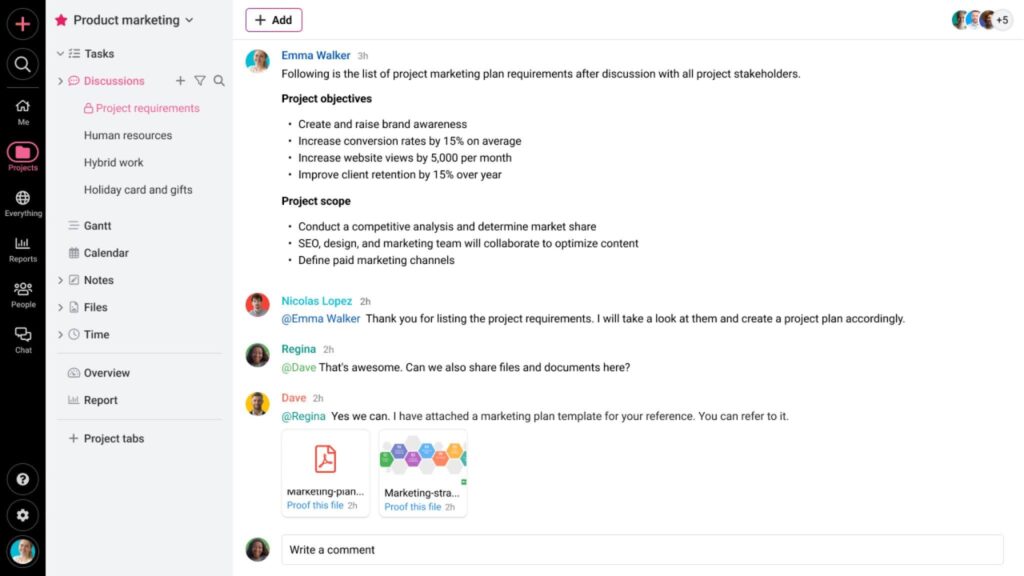 Can ProofHub help me with team communication as well as task management in one place?2
