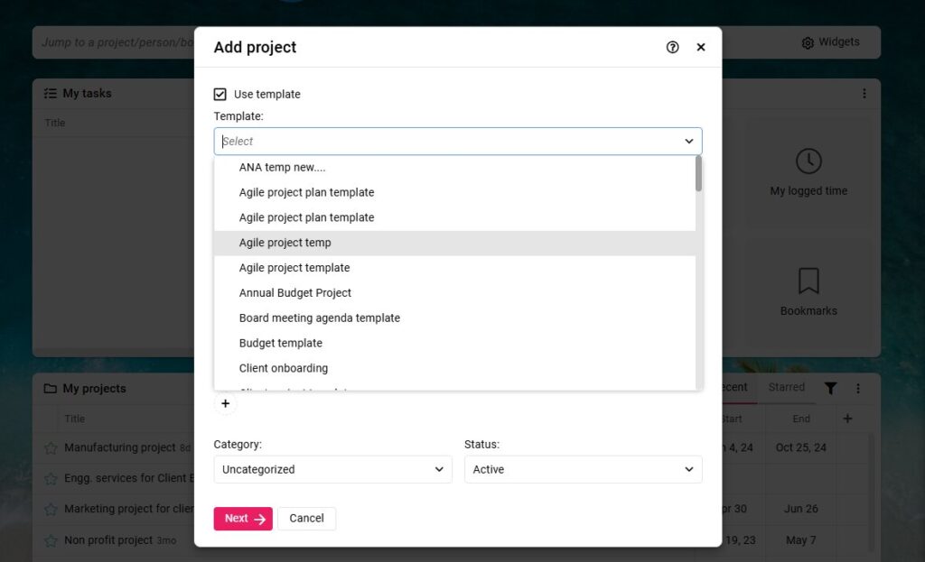 How can I organize projects for different departments and teams using ProofHub_ 2