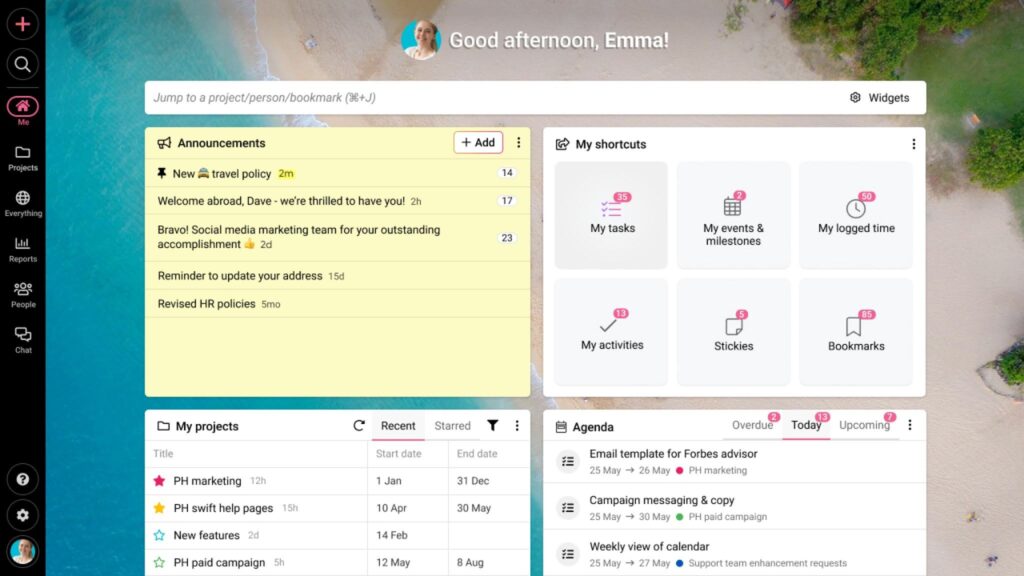 How can remote teams collaborate effectively using ProofHub?