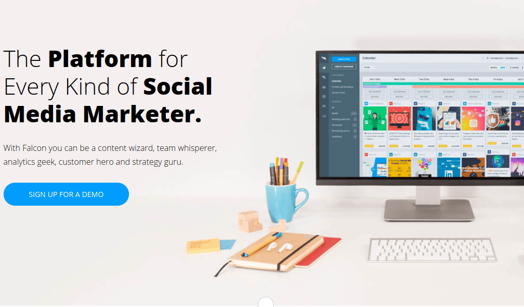 Falcon is an all-in-one social media platform