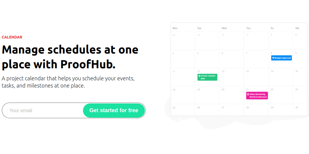 ProofHub Calendar