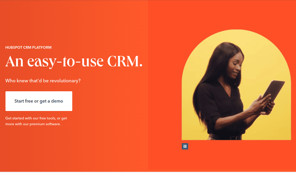 HubSpot CRM platform for digital marketers