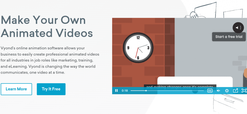 Vyond is a video animation application for digital marketers