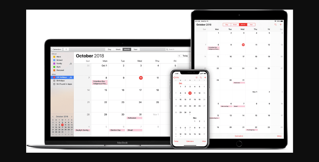 Apple Calendar: one of the best team and work calendar apps
