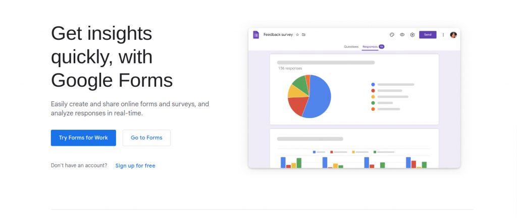 Google Forms- Jotform competitor